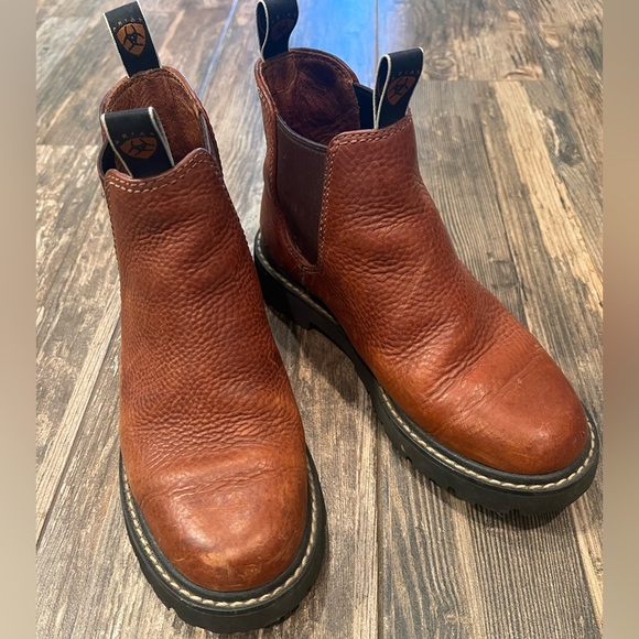 Ariat Chelsea Work Boots Chunky leather boots - Picture 1 of 5
